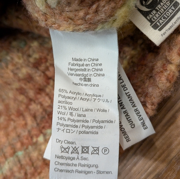 Madewell Waller Stripe Cropped Cardigan Wool Blend - Picture 6 of 7